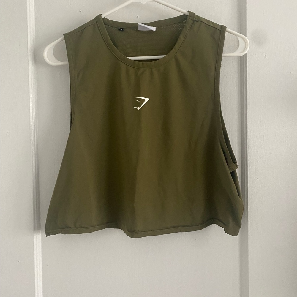 Gymshark Green Sleeveless Crop